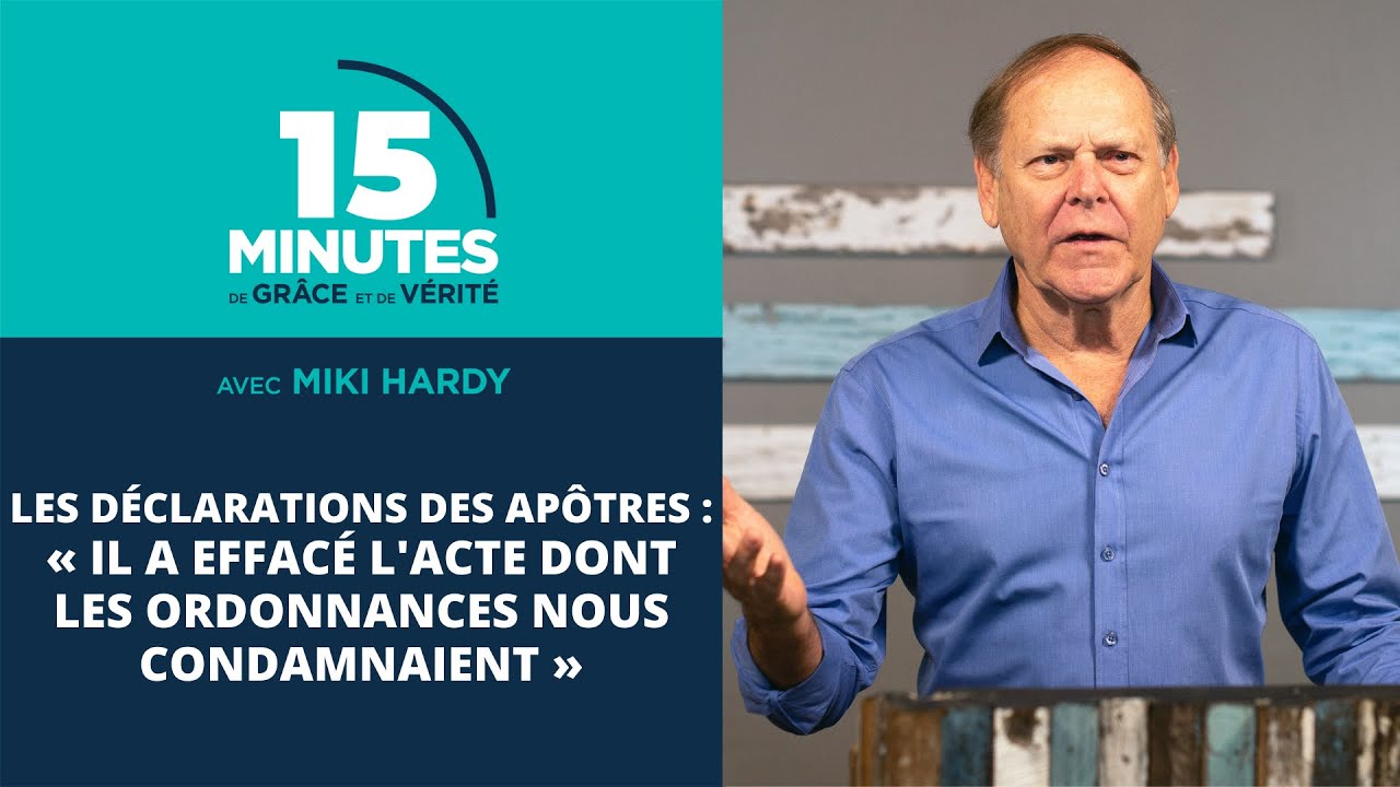« Il a effacé l'acte dont les ordonnances nous condamnaient » | Miki Hardy