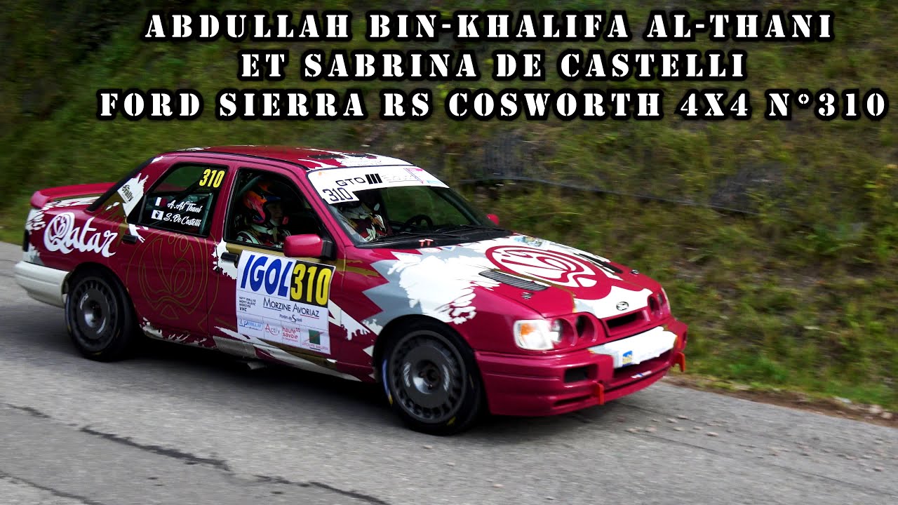 Rallye du Mont Blanc 2023 Ford Sierra RS Cosworth 4X4 N°310 Abdulla AL THANI et Sabrina DE CASTELLI