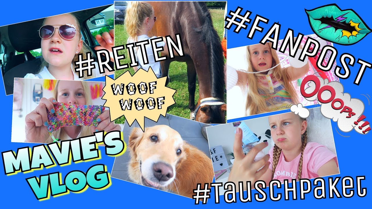 VLOG! Reiten Fanpost Tauschpaket Hunde Besuch