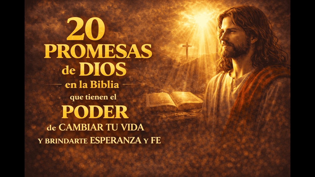 20 PROMESAS de DIOS en la Biblia que tienen el PODER de CAMBIAR TU VIDA Y BRINDARTE ESPERANZA Y FE
