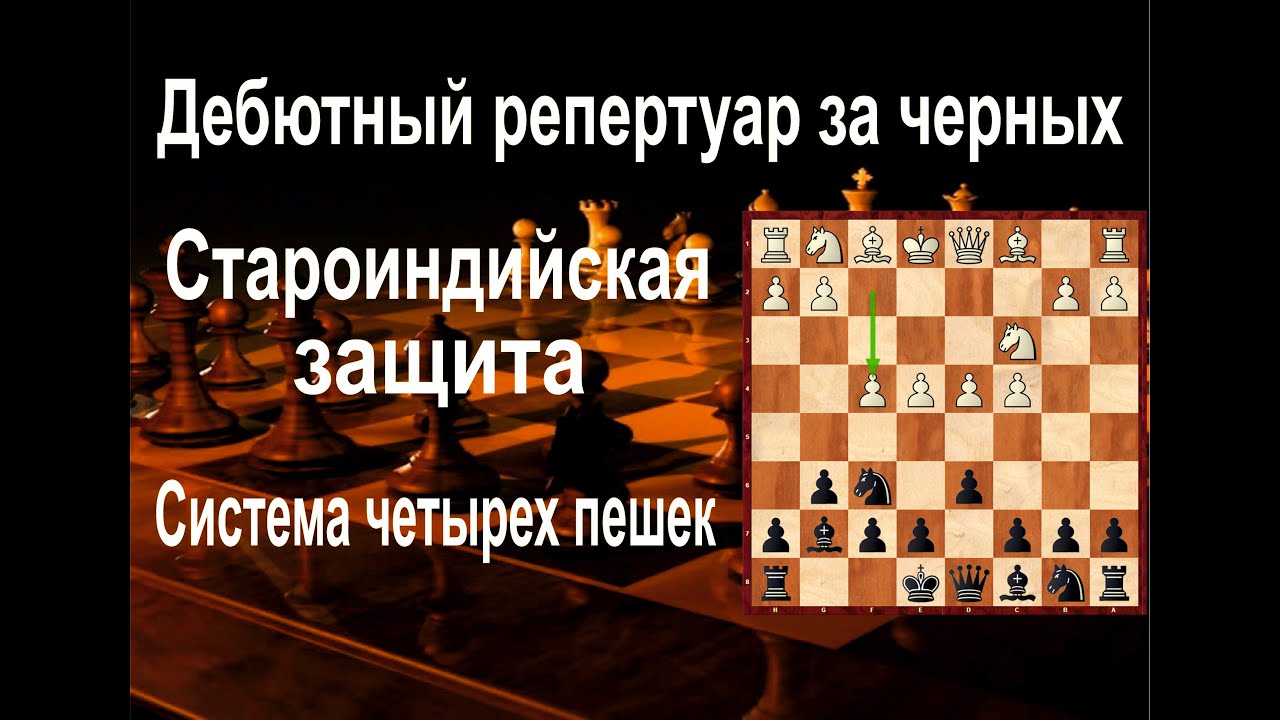Староиндийская защита за черных. Система четырех пешек