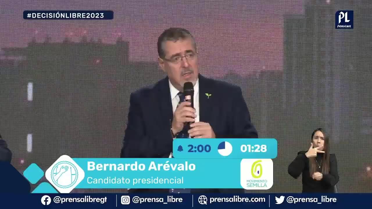 Inicia el debate presidencial organizado por la AGG, Prensa Libre, Guatevisión y La Red