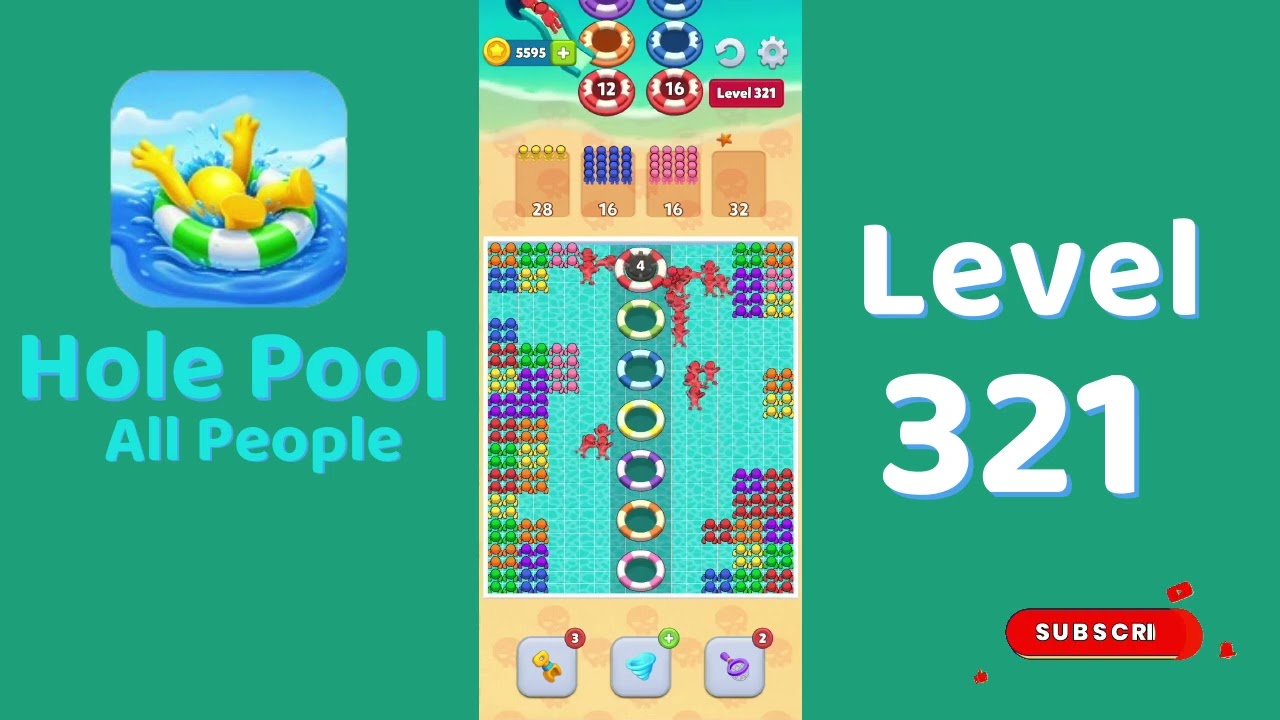 Hole Pool All People Level 321 Walkthrough 🎯 | Color Match Puzzle Gameplay | Mini Boss
