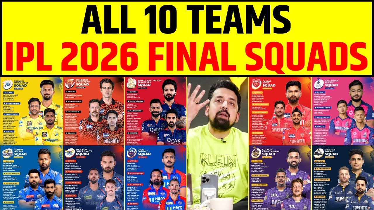 IPL 2026: FINAL SQUADS OF ALL 10 TEAMS | SABSE DHURANDHAR TEAM KAUN SI? RATING 1–10 😱 #iplauction