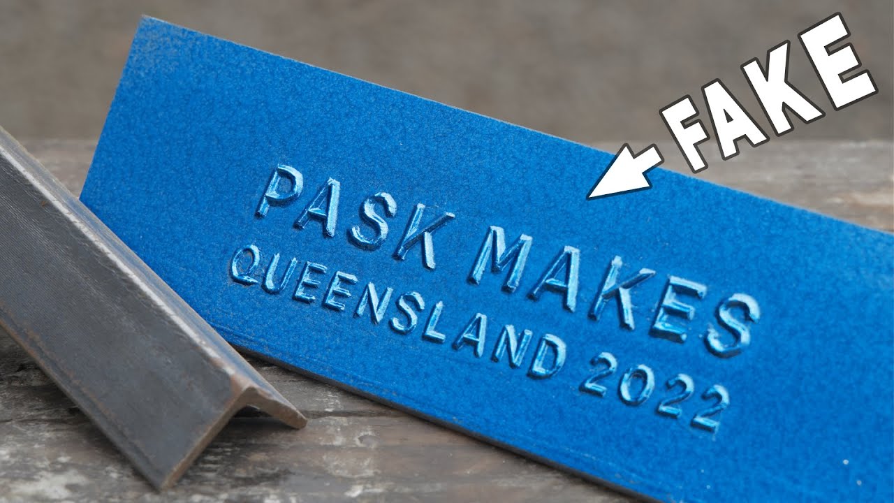 How to Easily Make Awesome and Authentic Cast Metal Lettering - it's Cheating