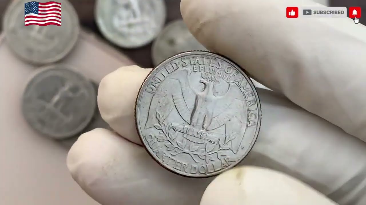 ¿Tienes este cuarto de dólar  Podría ser un tesoro escondido 💰🪙