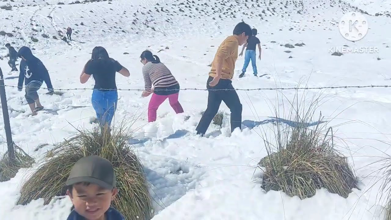 Spring snow at Waitaki District NZ