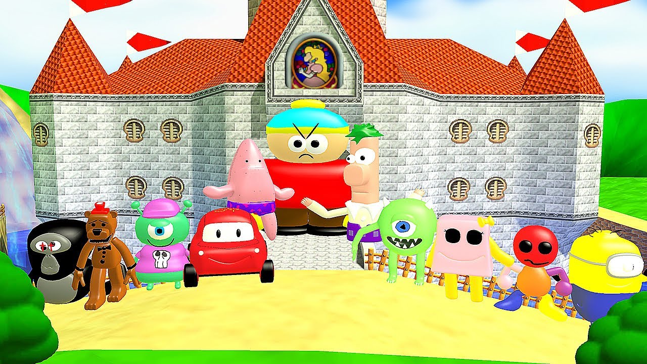🏰MARIO'S CASTLE MEMES 3D SANIC V11 BOSSES AND CHARACTERS ULTIMATE FAMILY SPARTAN KICKING in GMOD !