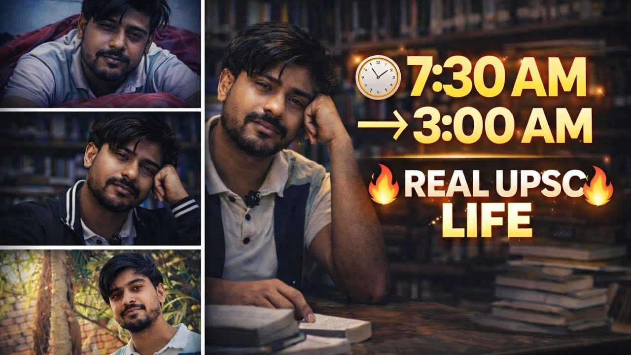 सुबह 7:30 से रात 3 बजे तक | एक UPSC अभ्यर्थी की असली दिनचर्या 📚🔥#vlog #upsc 