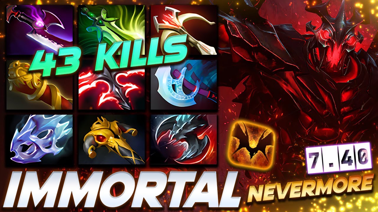 Shadow Fiend 43 Frags Nevermore - Dota 2 Pro Gameplay [Watch & Learn]