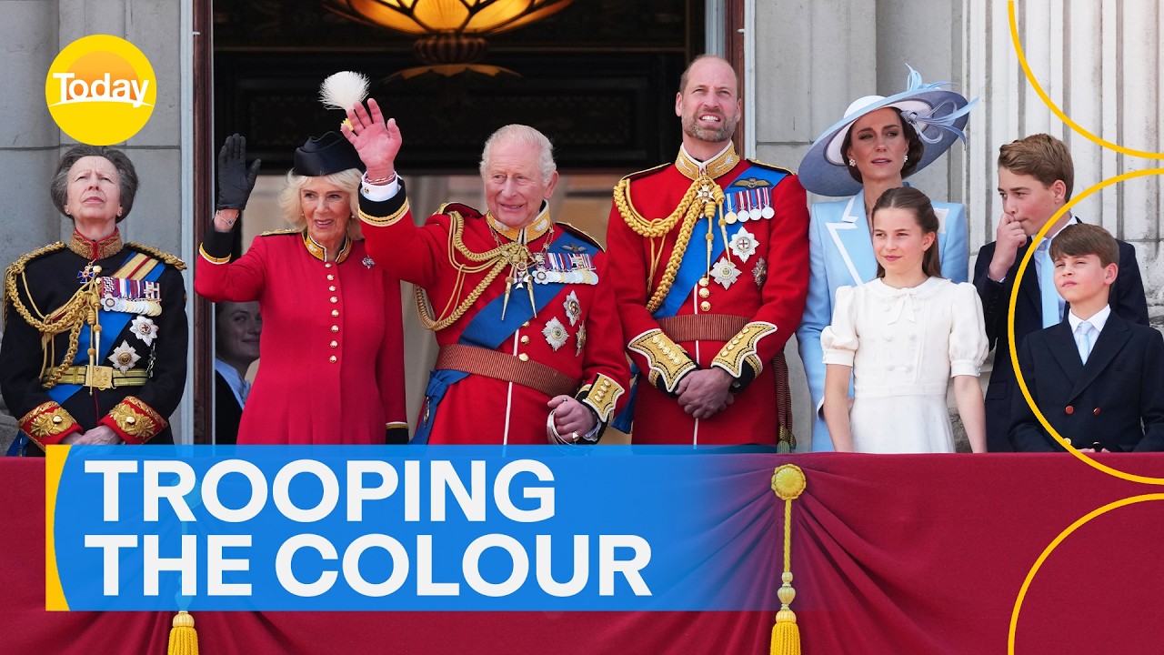 Celebrations of Trooping the Colour mark King Charles' official birthday | Today Show Australia