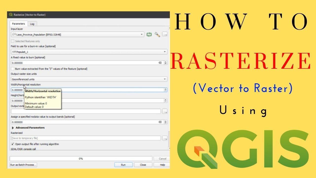 Rasterize Vector to Raster | Vector to Raster Conversion | Rasterize in QGIS