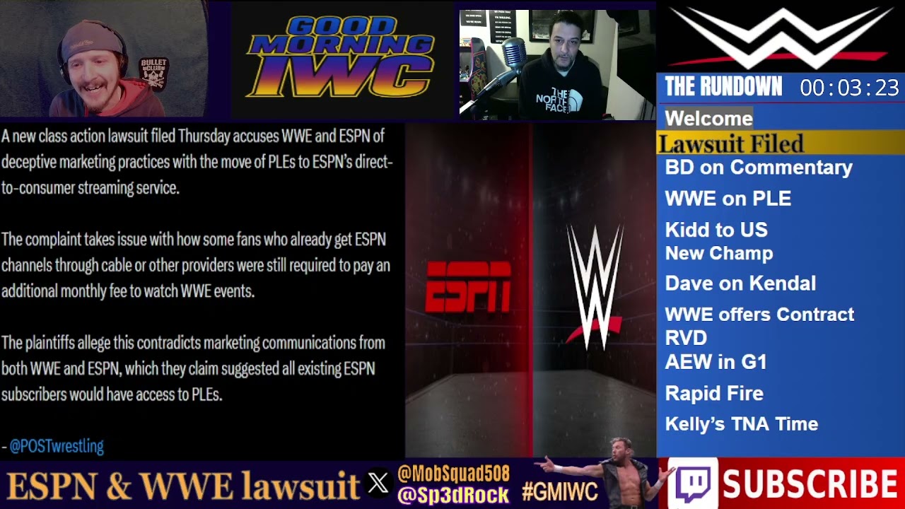 GMIWC Ep7 Join Sp3drock & Mob Miz Breaking Down The Week In Wrestling #tna #aew #wwe #cmll #njpw