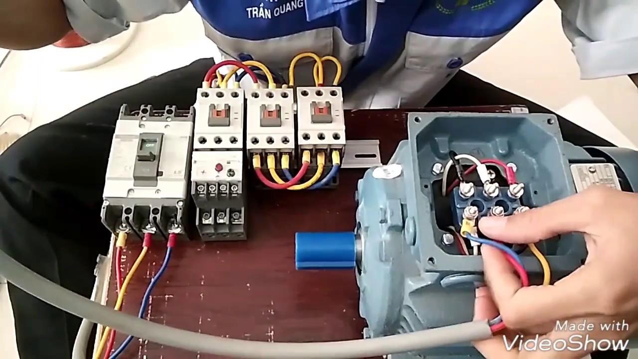 Cách Đấu Dây Động Lực Cho Động Cơ Chạy Sao - Tam Giác - Motive Force For Star-Delta Motors