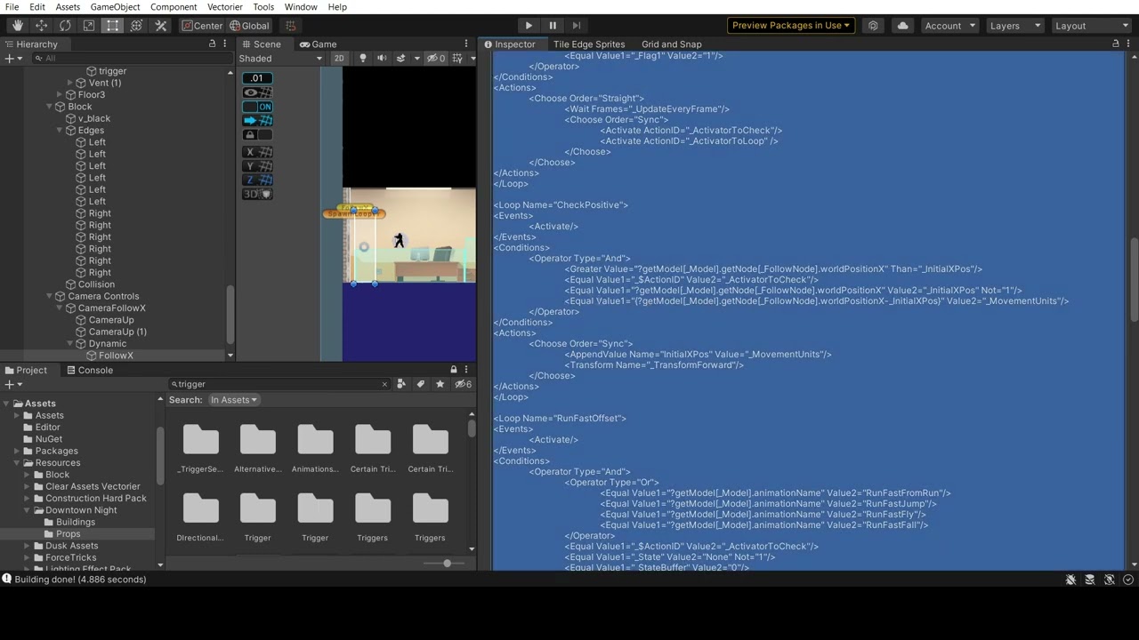 The pain of editing large triggers.
