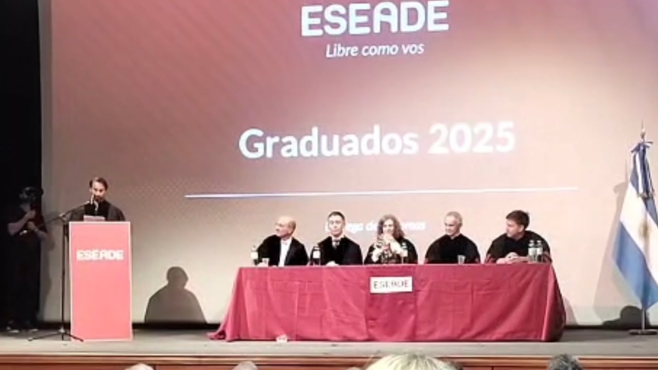 Emocionante discurso en entrega de Diplomas a los egresados de Eseade - MBA Juan Pablo Piccinali