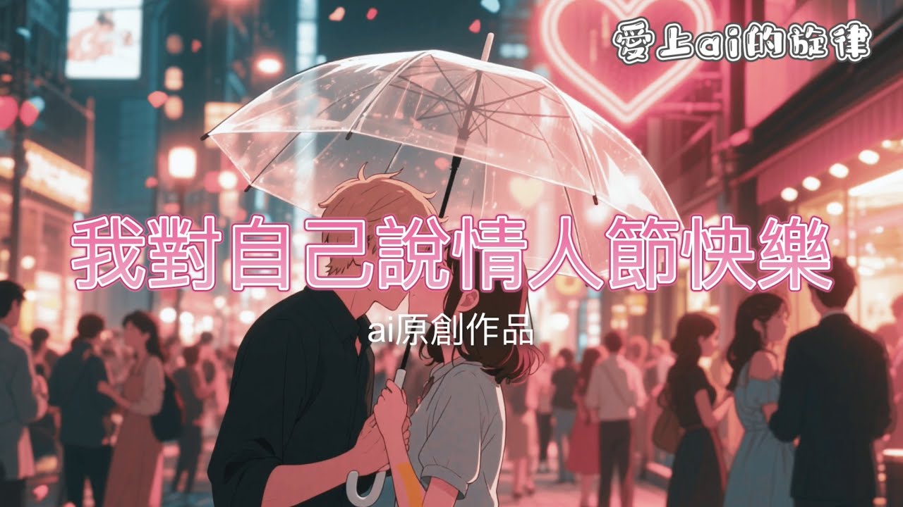 【情人節限定】ai中文歌曲《我對自己說情人節快樂》｜安慰的旋律，寫給需要人陪的你