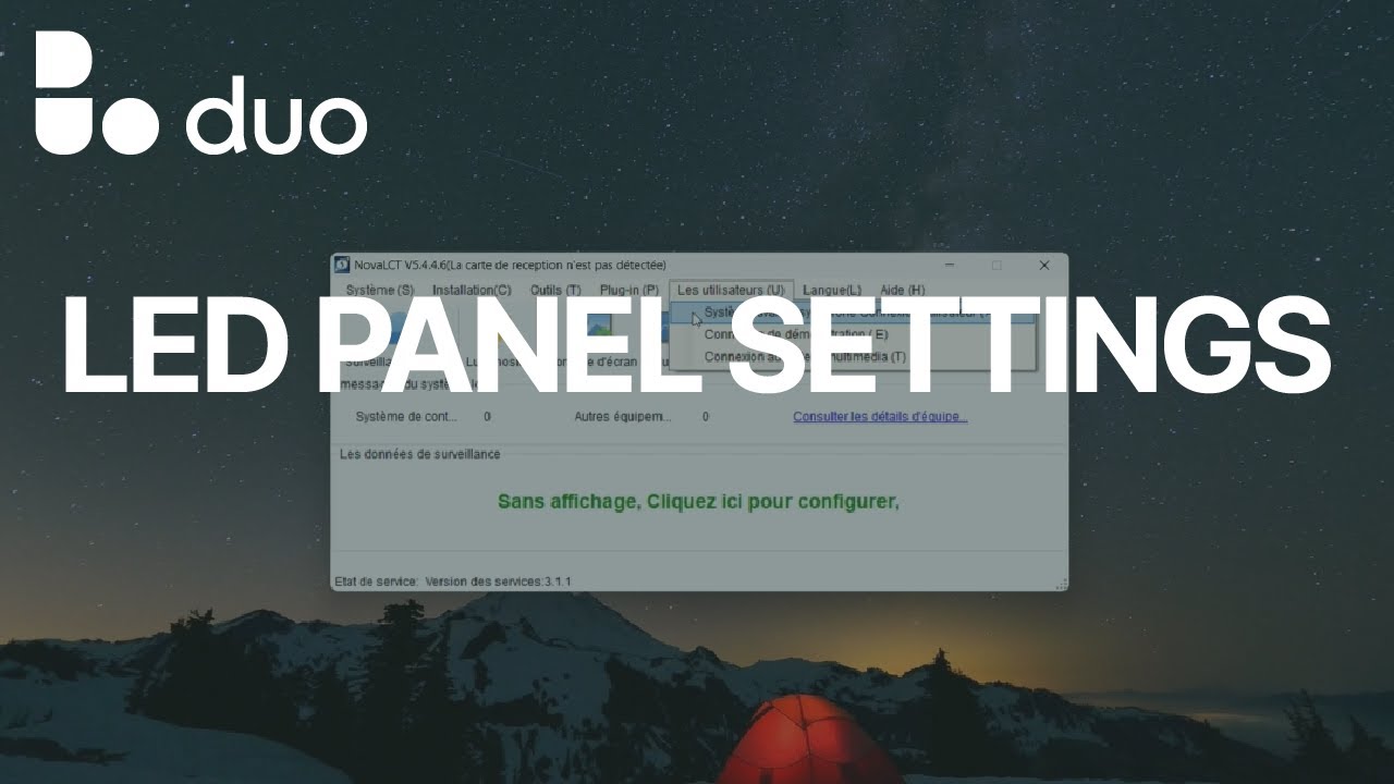 LED PANEL SETTINGS