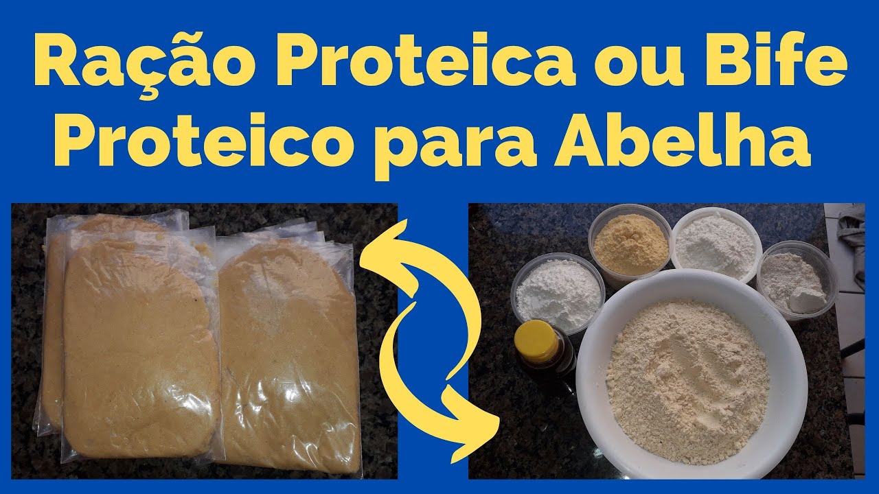 Como fazer ração proteica ou bife proteico para abelha apis melífera.