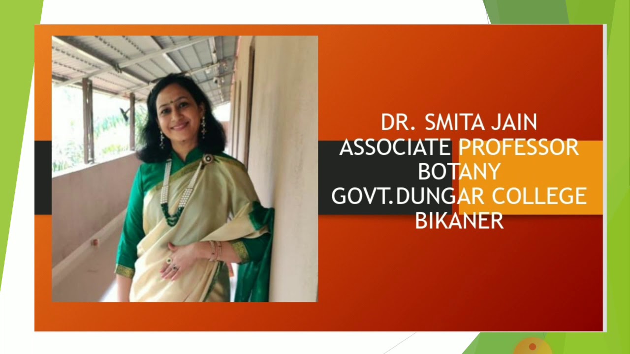 Biological Control : Plant Disease Management, By Dr.Smita Jain Associate Professor Botany