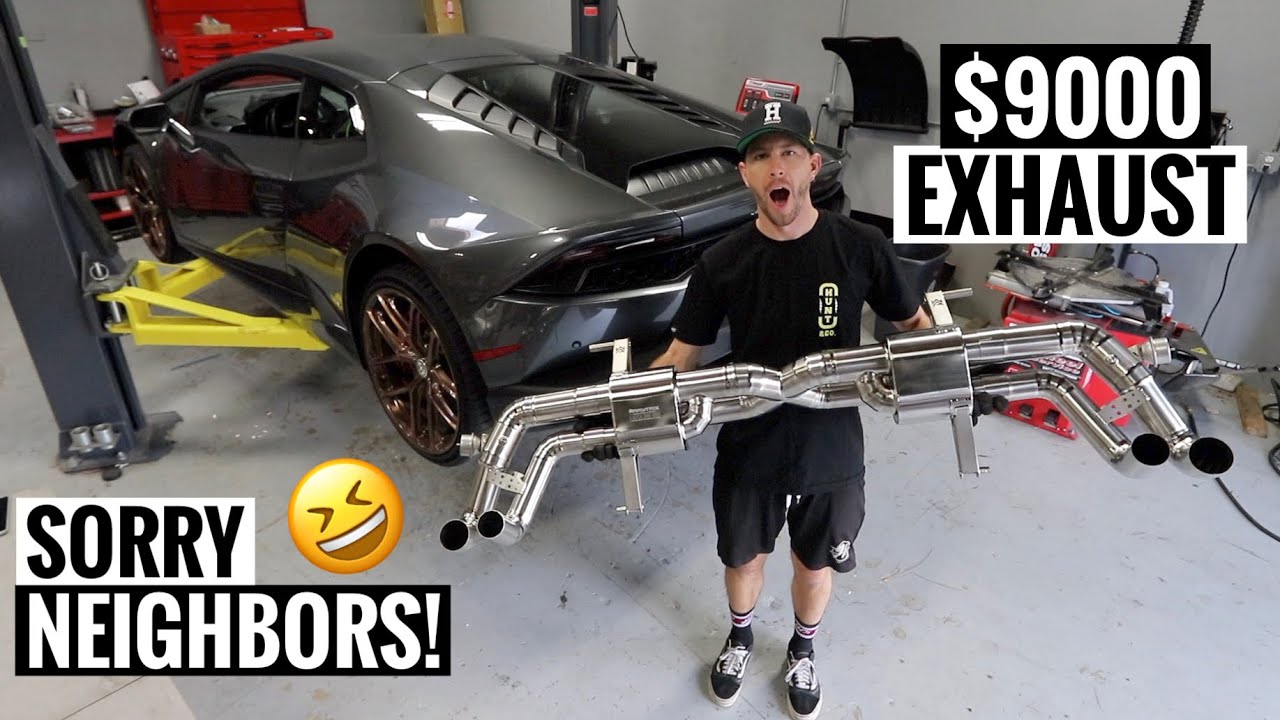 Installing the LOUDEST Titanium Exhaust on my Lamborghini Huracan!