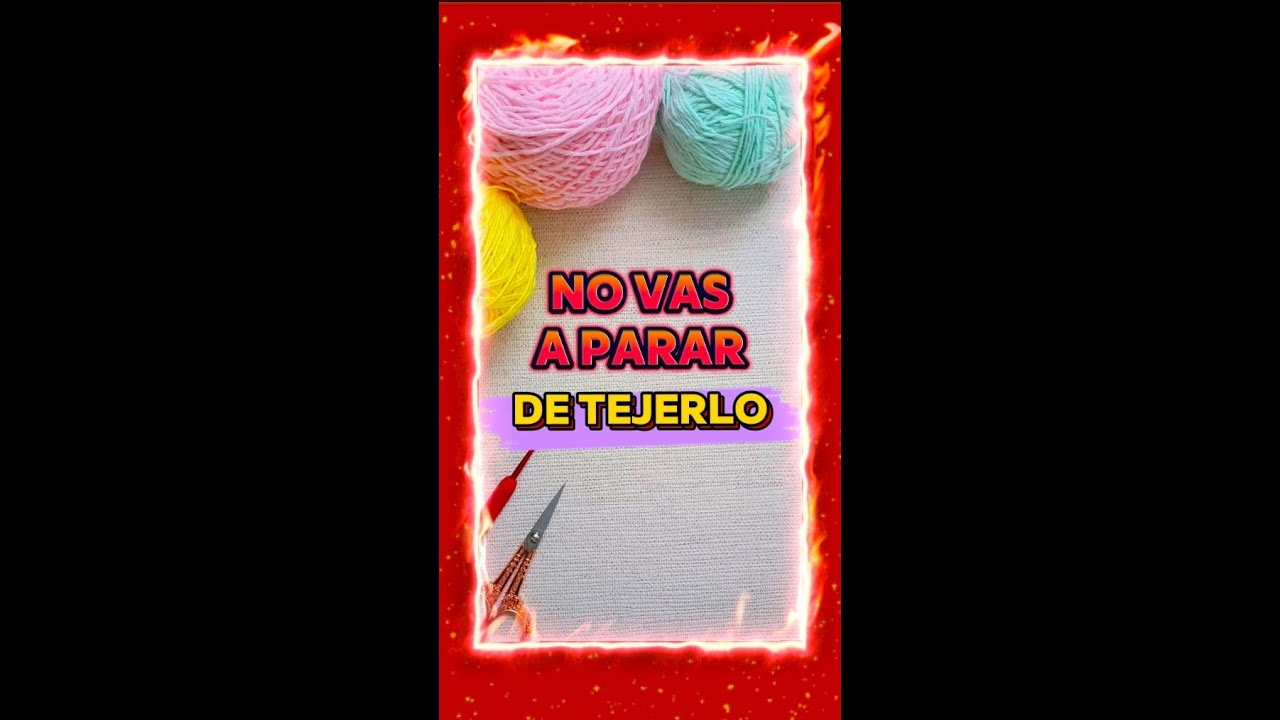 ⚠️ NO vas a PARAR de TEJERLA!! 🤯 Ideal para TEJER Y VENDER! 🤑 Hermosa!
