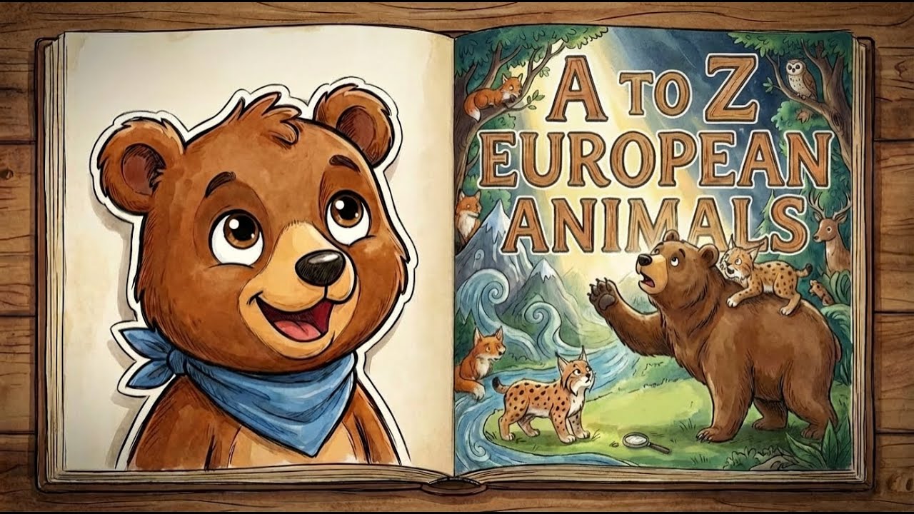 Learn the Alphabet with European Animals | A-Z Kids Educational Video