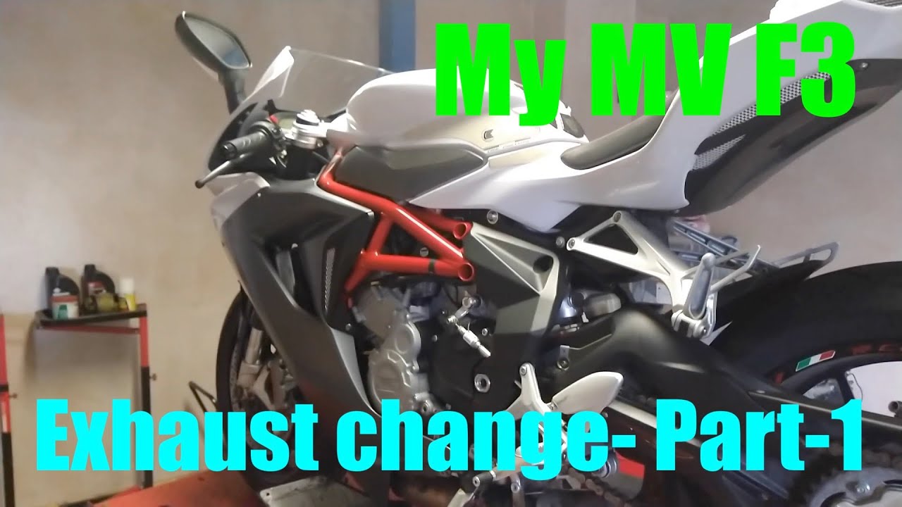 My MV F3 Exhaust change part 1