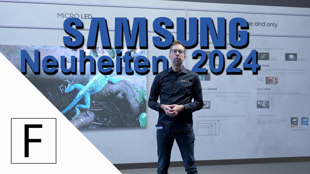 Samsung TV & Audio Highlights 2024. Glare-free OLED, 8K super Prozessor, Music Frame.