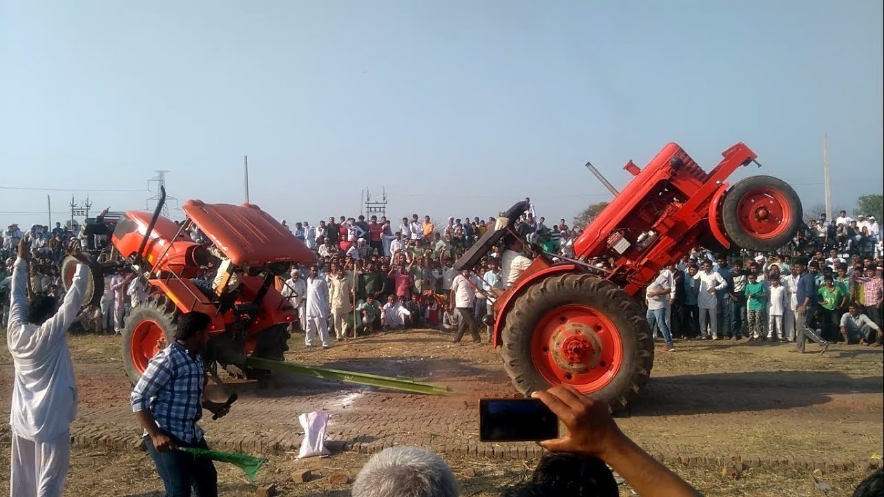 Tractor tochan accident in karsindhu kubota vs belarus ट्रेक्टर एक्सीडेंट पूरा वीडियो देखें