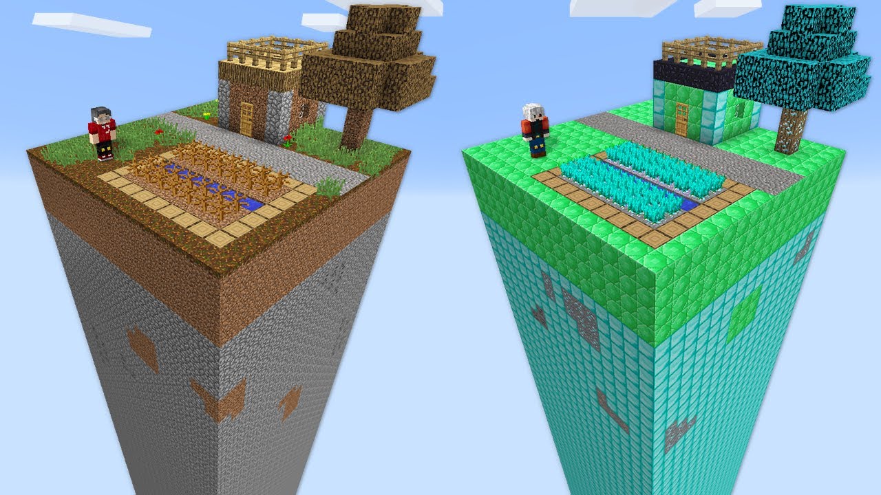 1$ UZAY KULE VS 1000$ UZAY KULE - Minecraft