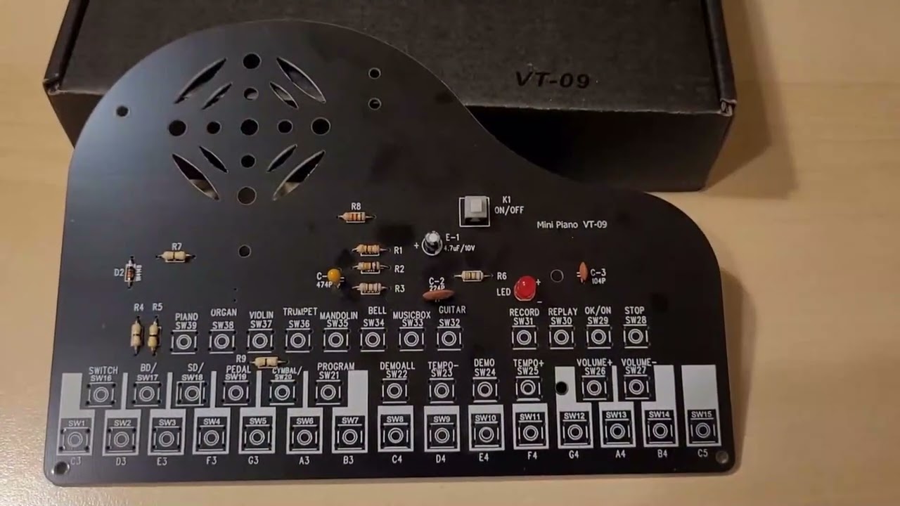 Vogurtime Mini Piano Soldering Kit VT-09