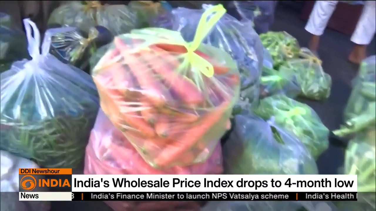 India&rsquo;s Wholesale Price Index drop to 4-month low