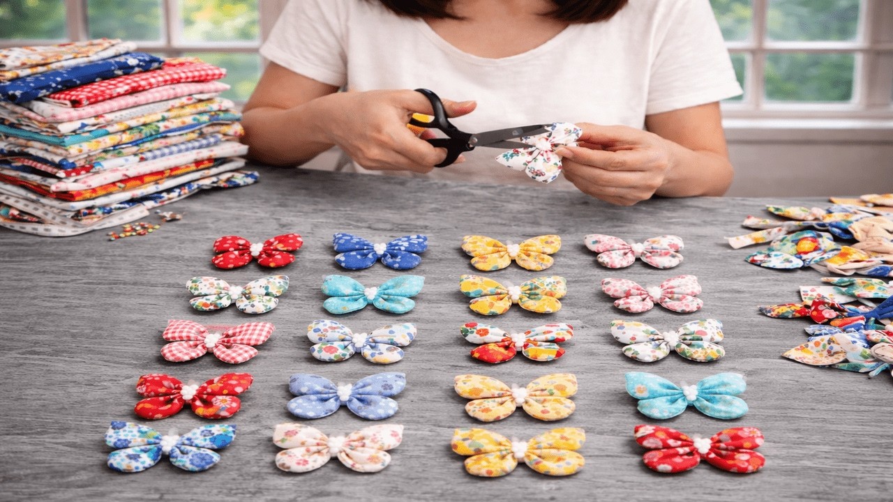So Easy💖 I Made 20 Pairs and Sold Them All🦋 I Made Amazing Butterflies with Fabric Scraps