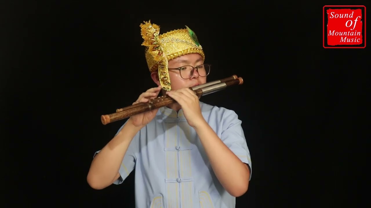 Concert Grade Chinese Free Reed Double Bamboo Bawu Instruments Transversely Blown 巴乌