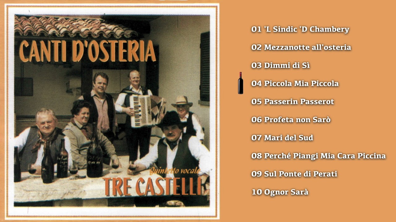 Tre Castelli – Canti d’Osteria (ALBUM COMPLETO)