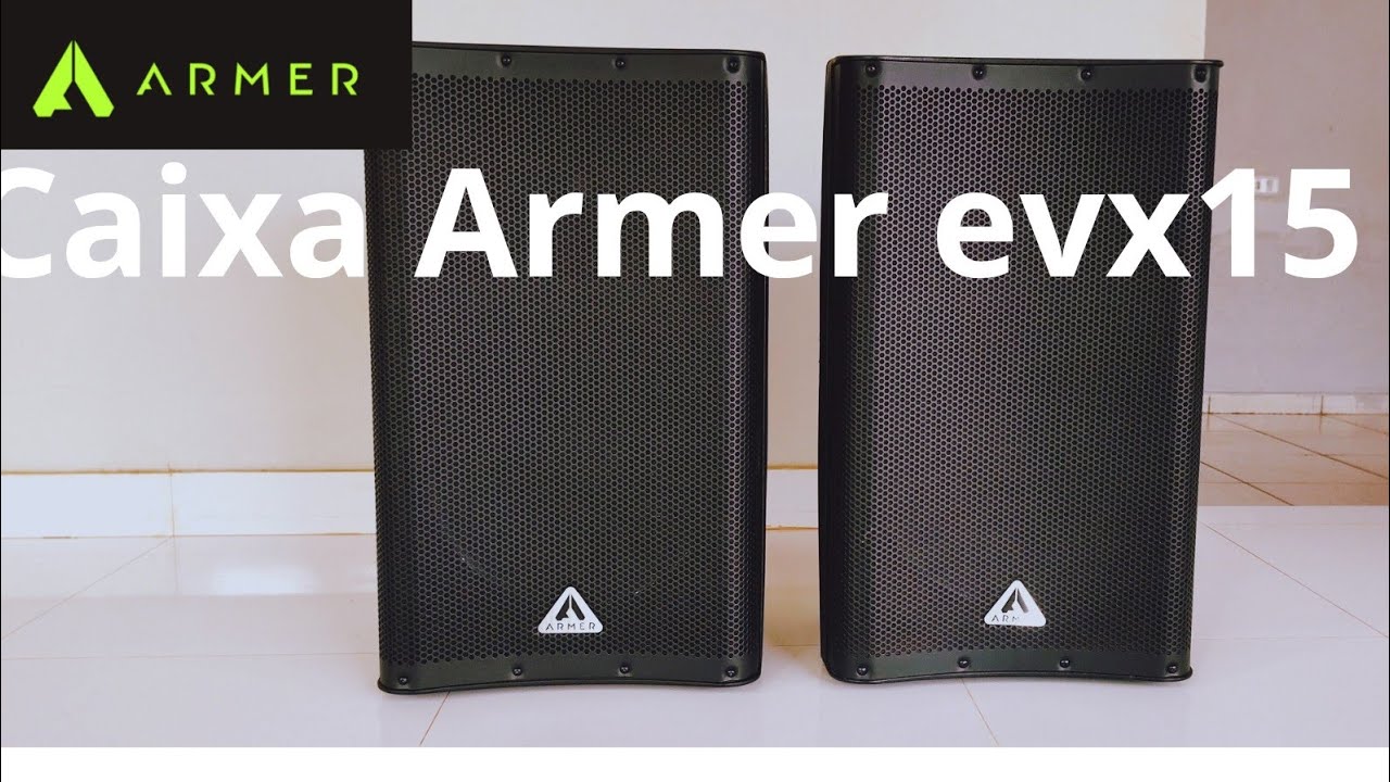 Caixa Armer evx15 desembalando