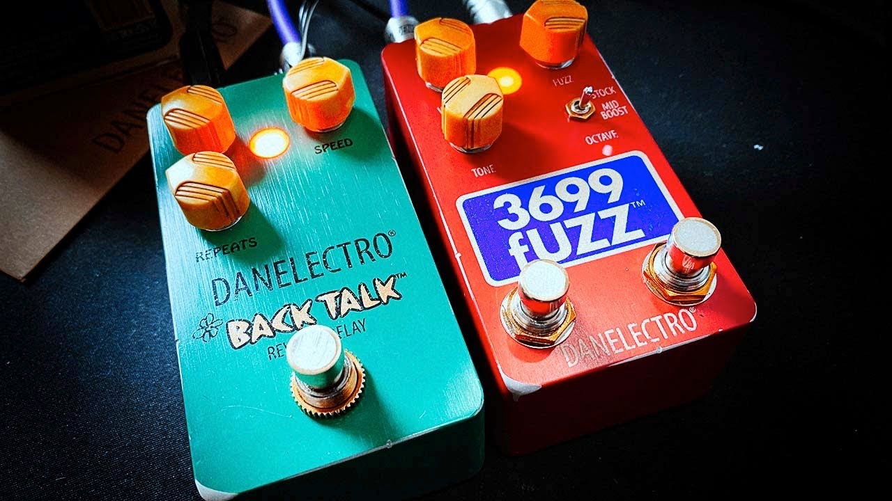 Danelectro: Back Talk Reverse Delay, 59M NOS+ & 3699 fUZZ - Together!