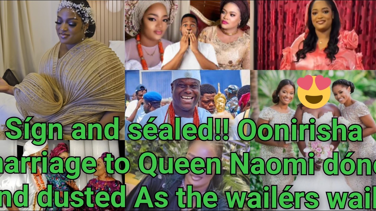 Internet xplod&eacute;s!! S&iacute;gn and s&eacute;aled Oonirisha and Queen Naomi royal wedding breaks heart as the wail&eacute;