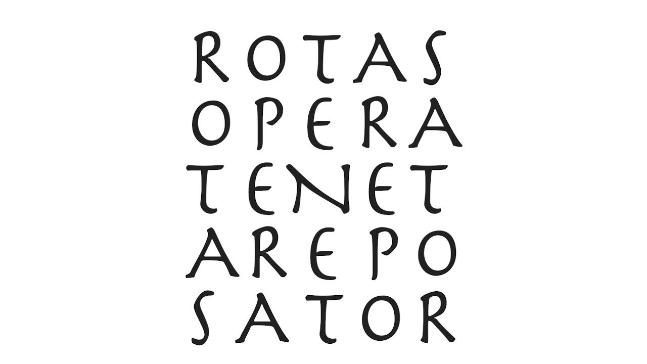 Магический квадрат SATOR ROTAS (с TENET в центре)