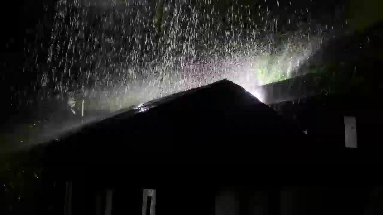 ASMR Rain on Tin Roof at Night | Fall Asleep Fast