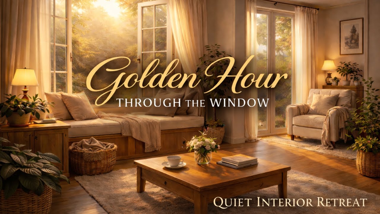 Golden Hour Through the Window 🌿 Quiet Interior Retreat