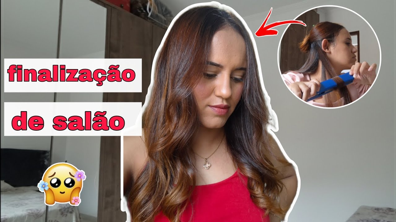 FIZ UMA FINALIZAÇÃO DE SALÃO EM CASA 😍
