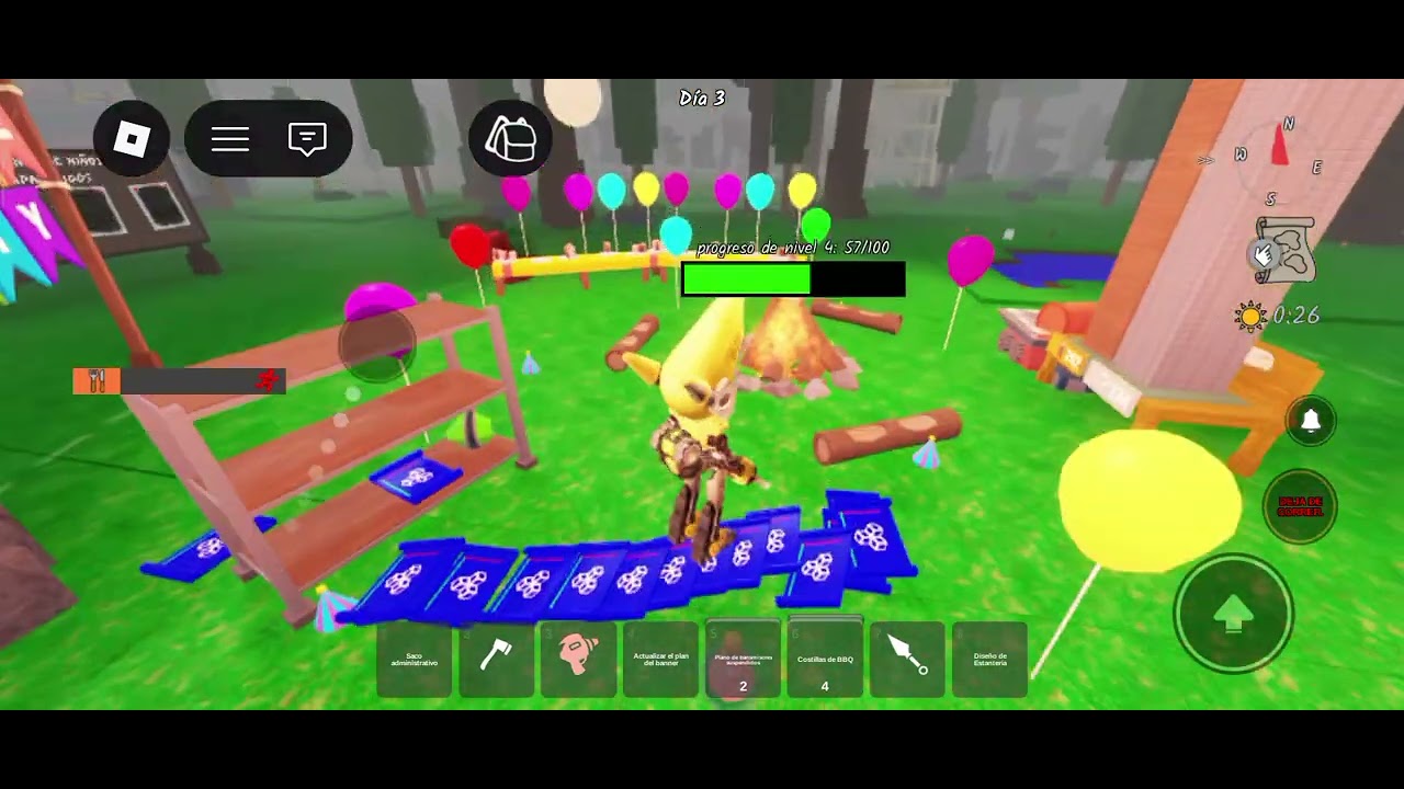 Jugando Admin abuses de 99 noches en el bosque 