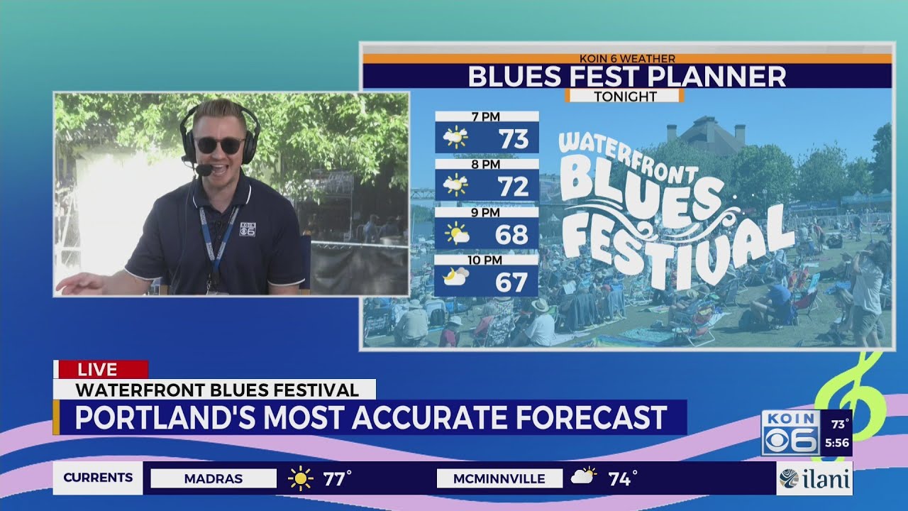 Начало июля по сезону и фестиваль блюза Portland Waterfront Blues Festival