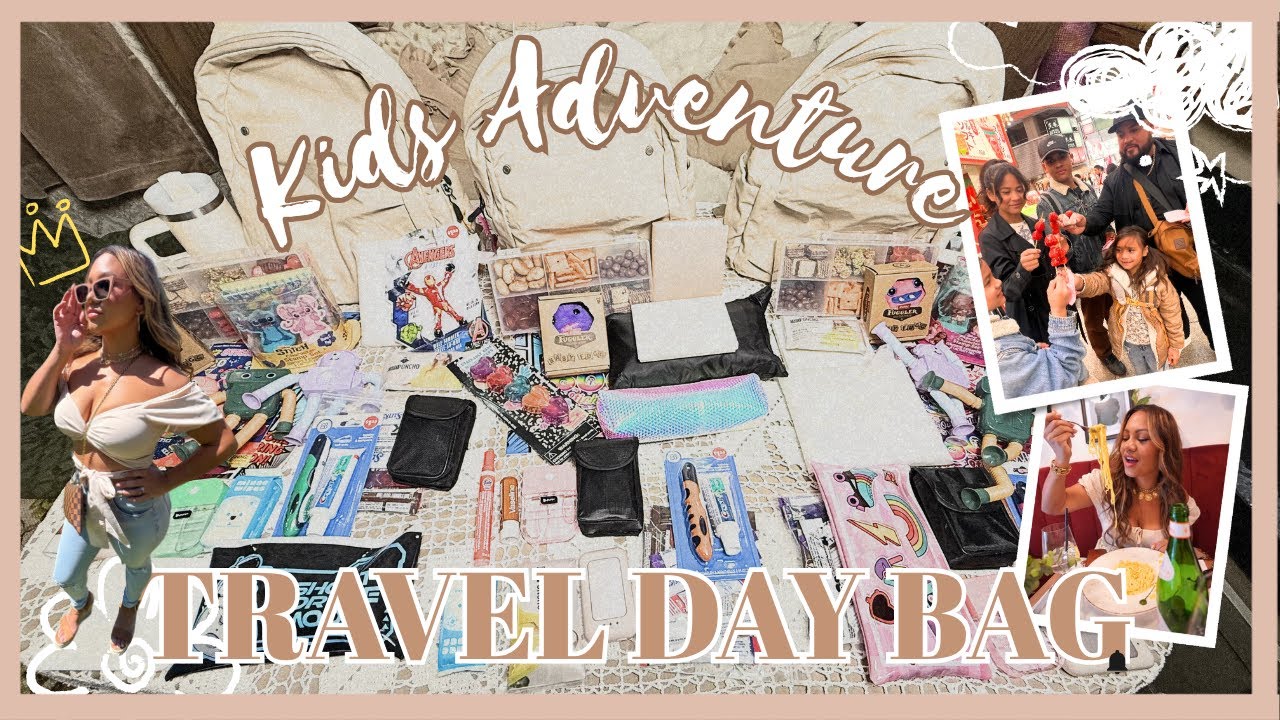 Ultimate kids, carry on, backpack kit what I pack for easy family travel