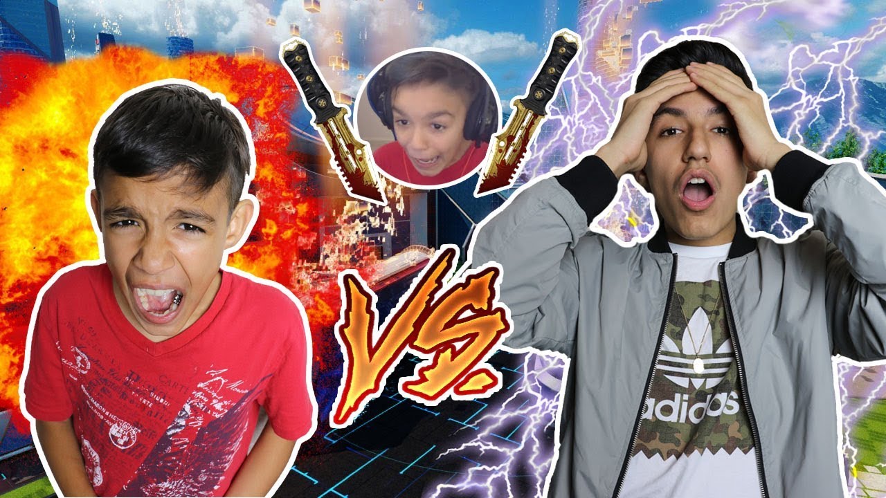 Sneaky Troll With Melee Weapon On Little Brother! Black Ops 3 1v1 Against Little Brother!