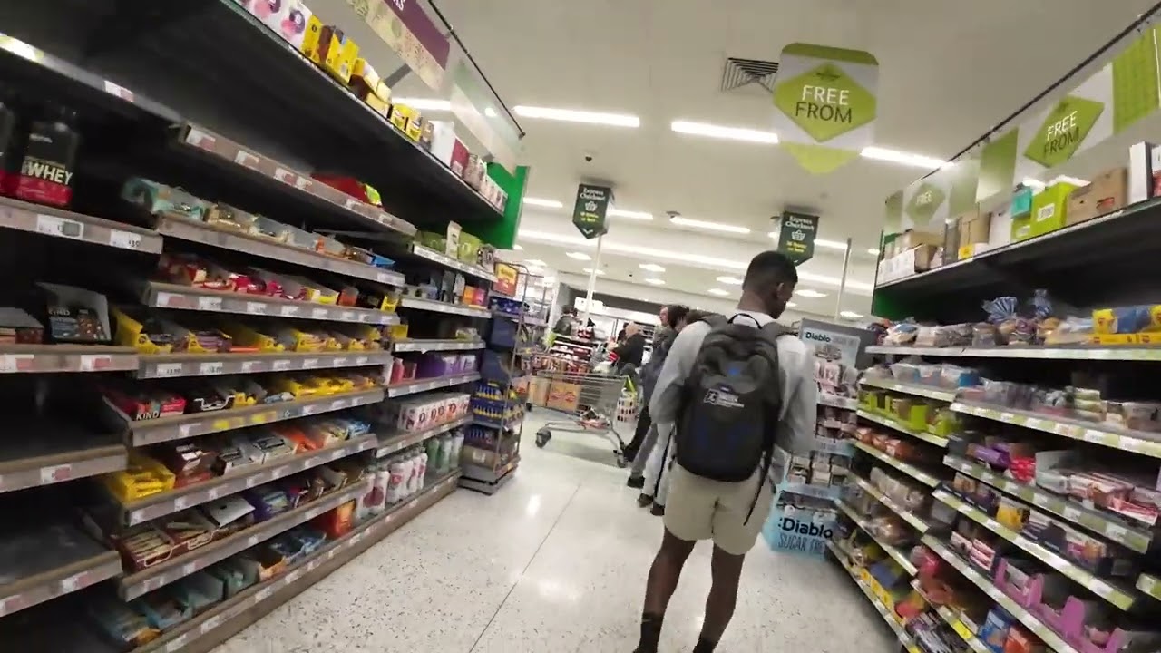 Shopping  For Food At Morrisons Gibraltar