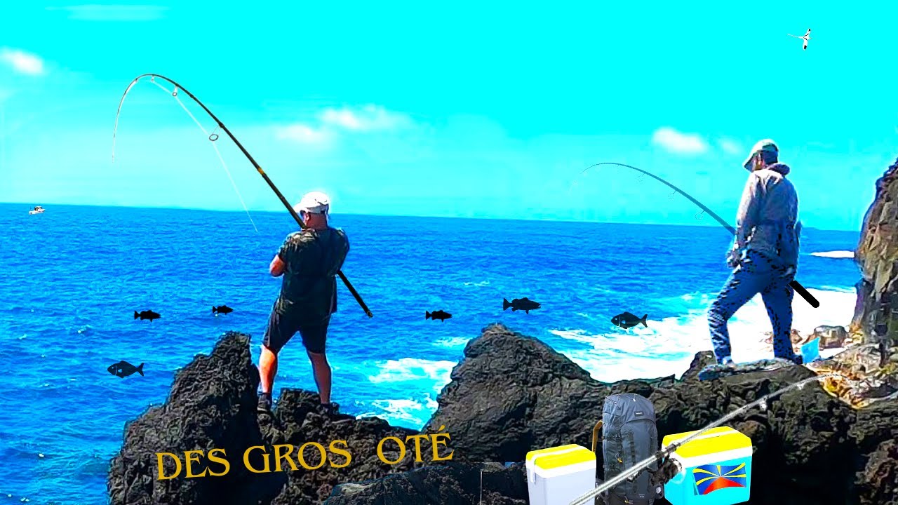 Incroyable Ces Poissons ça Tire !!!🐟🐟 Pêche En Bord de Mer à la Réunion974