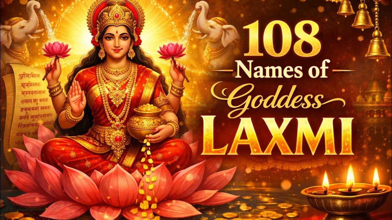 Chant These 108 Names for Prosperity & Peace | 108 names of Goddess laxmi